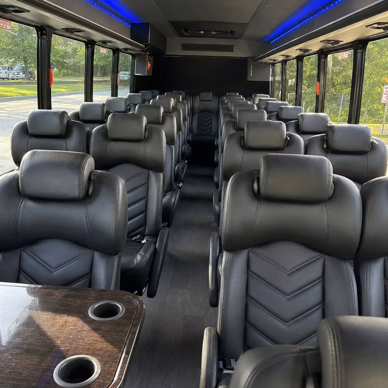 25 passenger minibus interior