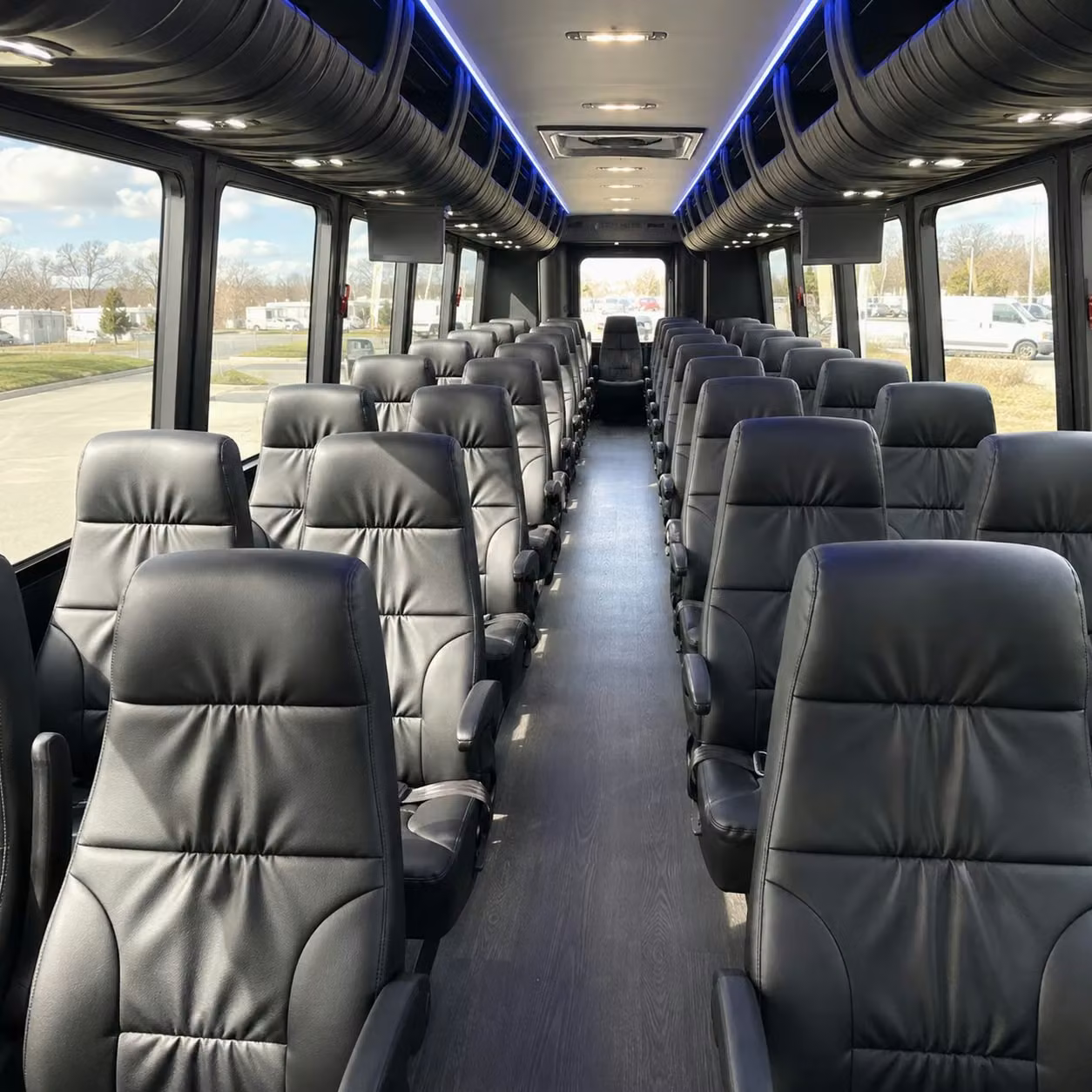 28 passenger minibus interior