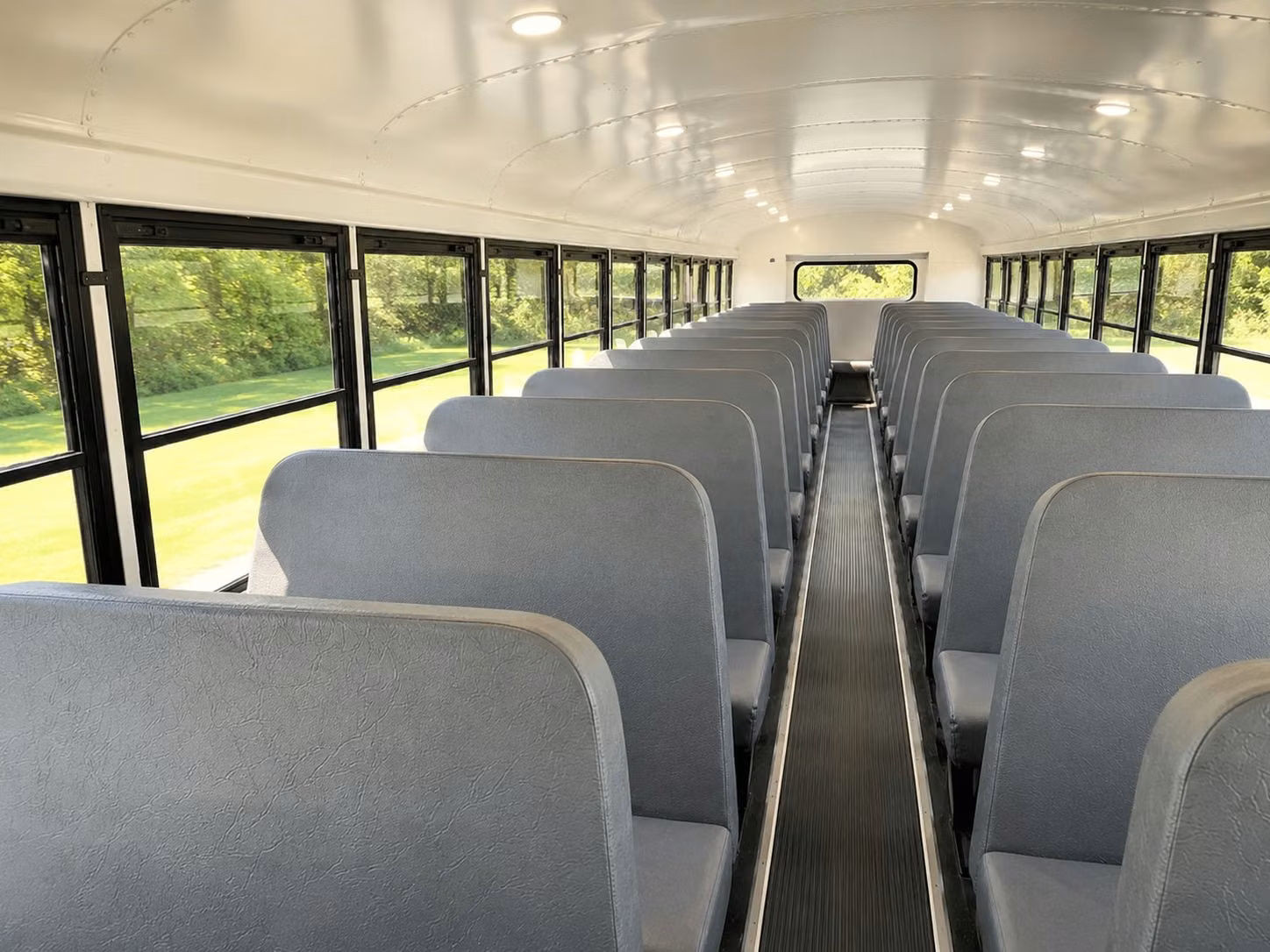 school bus inside