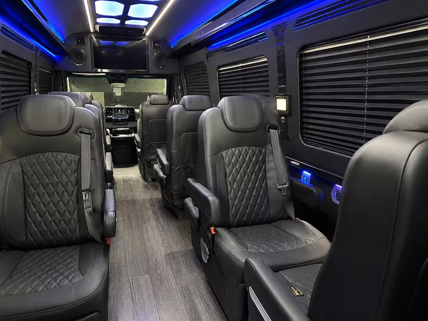 sprinter van with driver inside